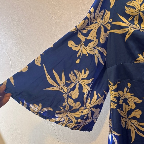 Alexis Royal Blue and White High Low Dress - Picture 2 of 6